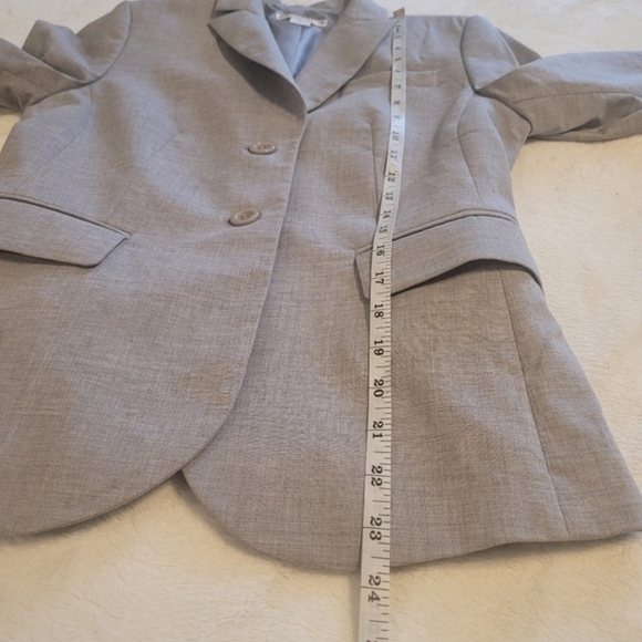 Pendleton Petite Size 4 Heather Gray Women's Button‎ Up Blazer Jacket - Picture 11 of 16